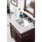 James Martin Vanities Brittany 30in Single Vanity, Burnished Mahogany, w/ 3 CM Eternal Jasmine Pearl Quartz Top 650-V30-BNM-3EJP - alternate 4